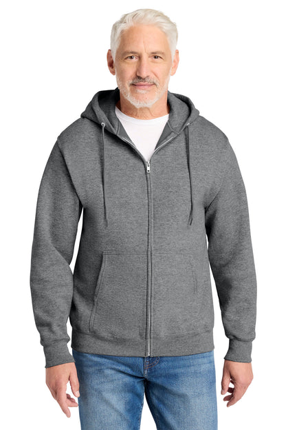 Custom Embroidered Port & Co Sweatshirts in Graphite Heather