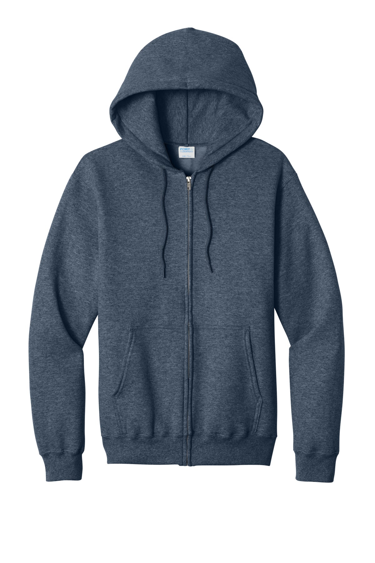 Custom Embroidered Port & Co Sweatshirts in Heather Navy