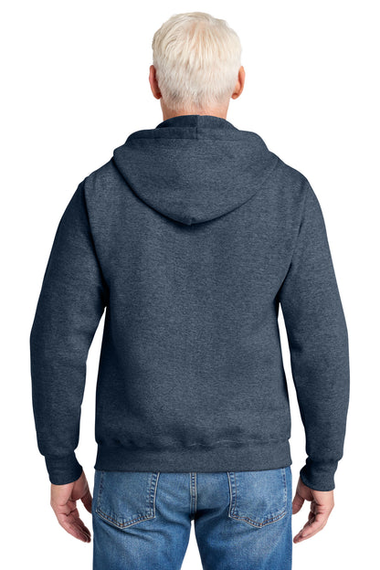 Custom Embroidered Port & Co Sweatshirts in Heather Navy