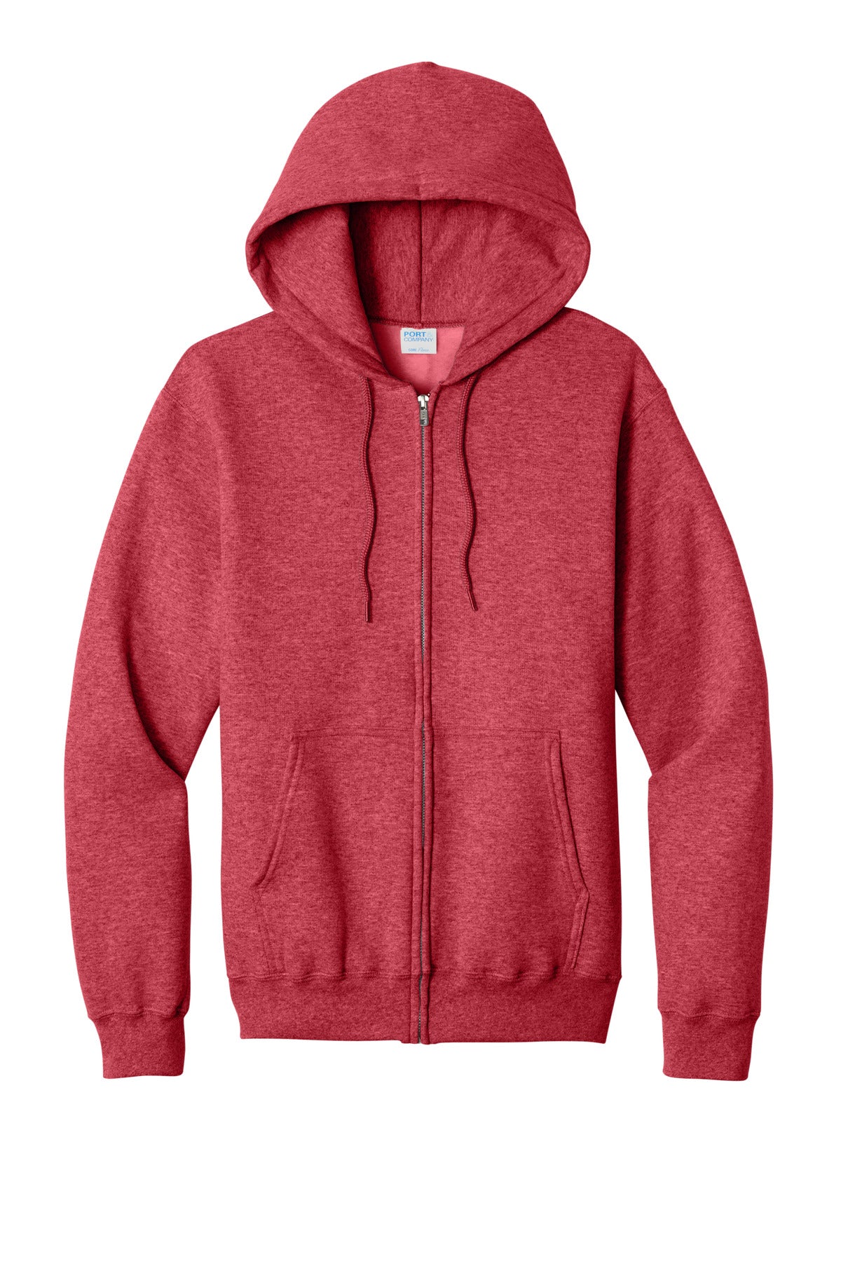 Custom Embroidered Port & Co Sweatshirts in Heather Red