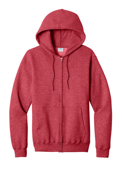 Custom Embroidered Port & Co Sweatshirts in Heather Red