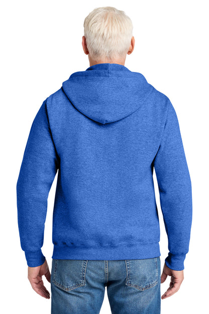 Custom Embroidered Port & Co Sweatshirts in Heather Royal
