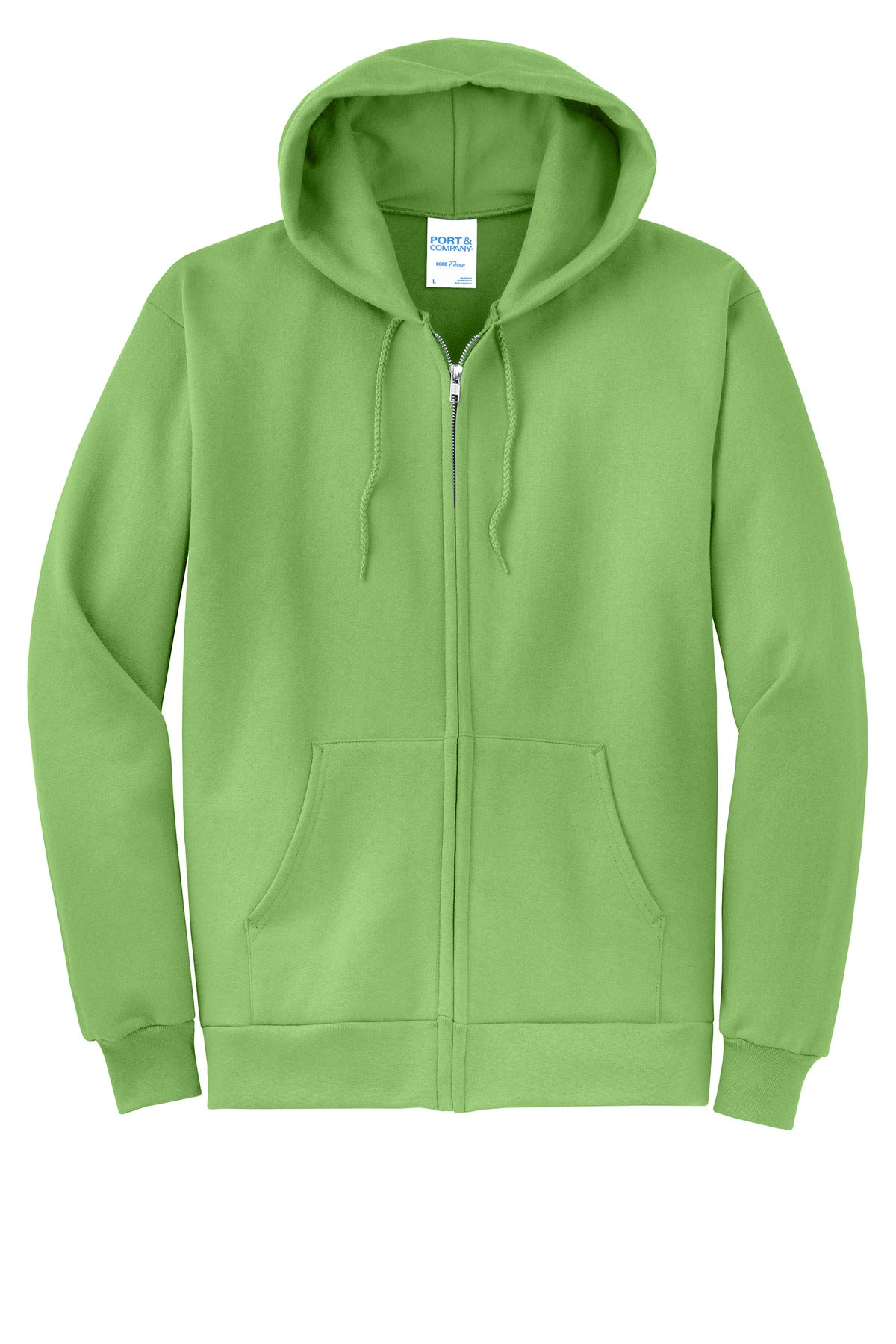 Custom Embroidered Port & Co Sweatshirts in Lime