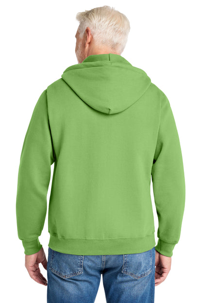 Custom Embroidered Port & Co Sweatshirts in Lime