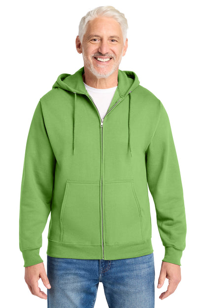 Custom Embroidered Port & Co Sweatshirts in Lime