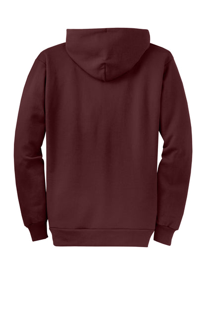 Custom Embroidered Port & Co Sweatshirts in Maroon
