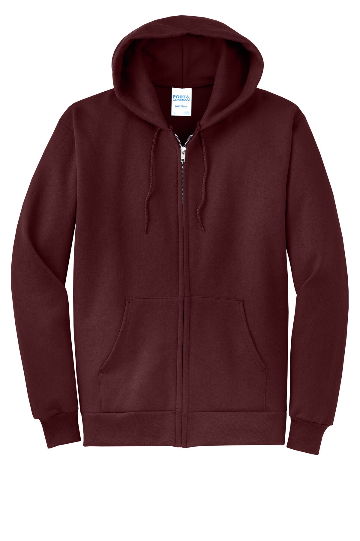 Custom Embroidered Port & Co Sweatshirts in Maroon