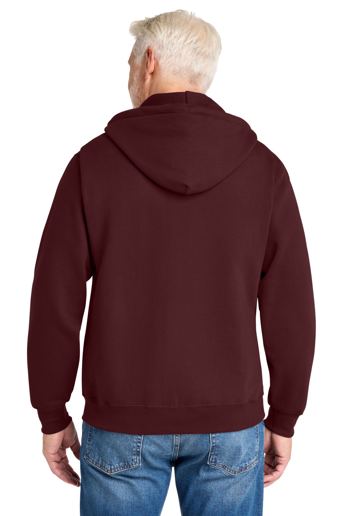 Custom Embroidered Port & Co Sweatshirts in Maroon