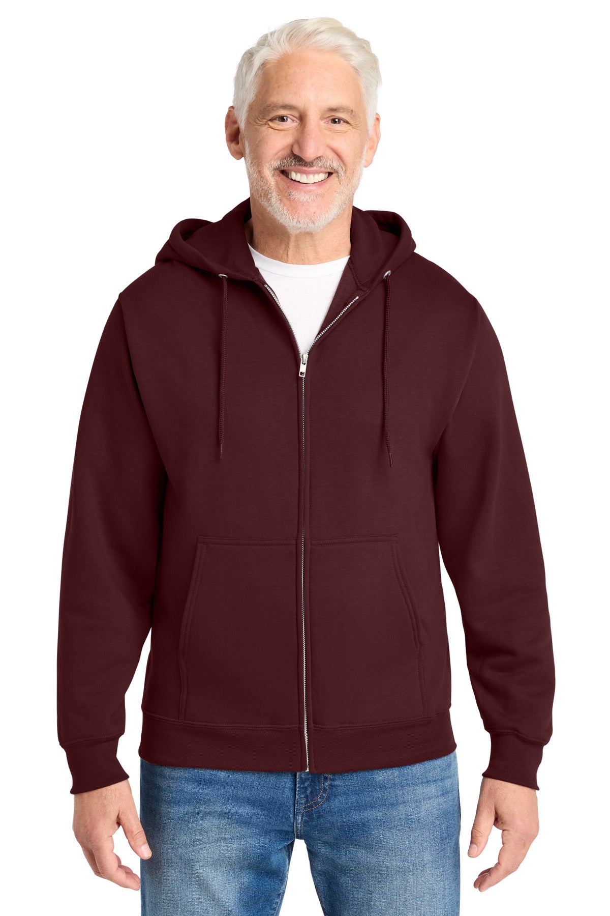 Custom Embroidered Port & Co Sweatshirts in Maroon