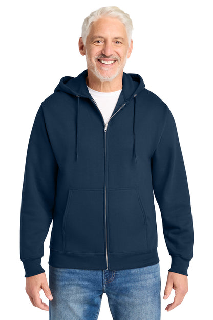 Custom Embroidered Port & Co Sweatshirts in Navy