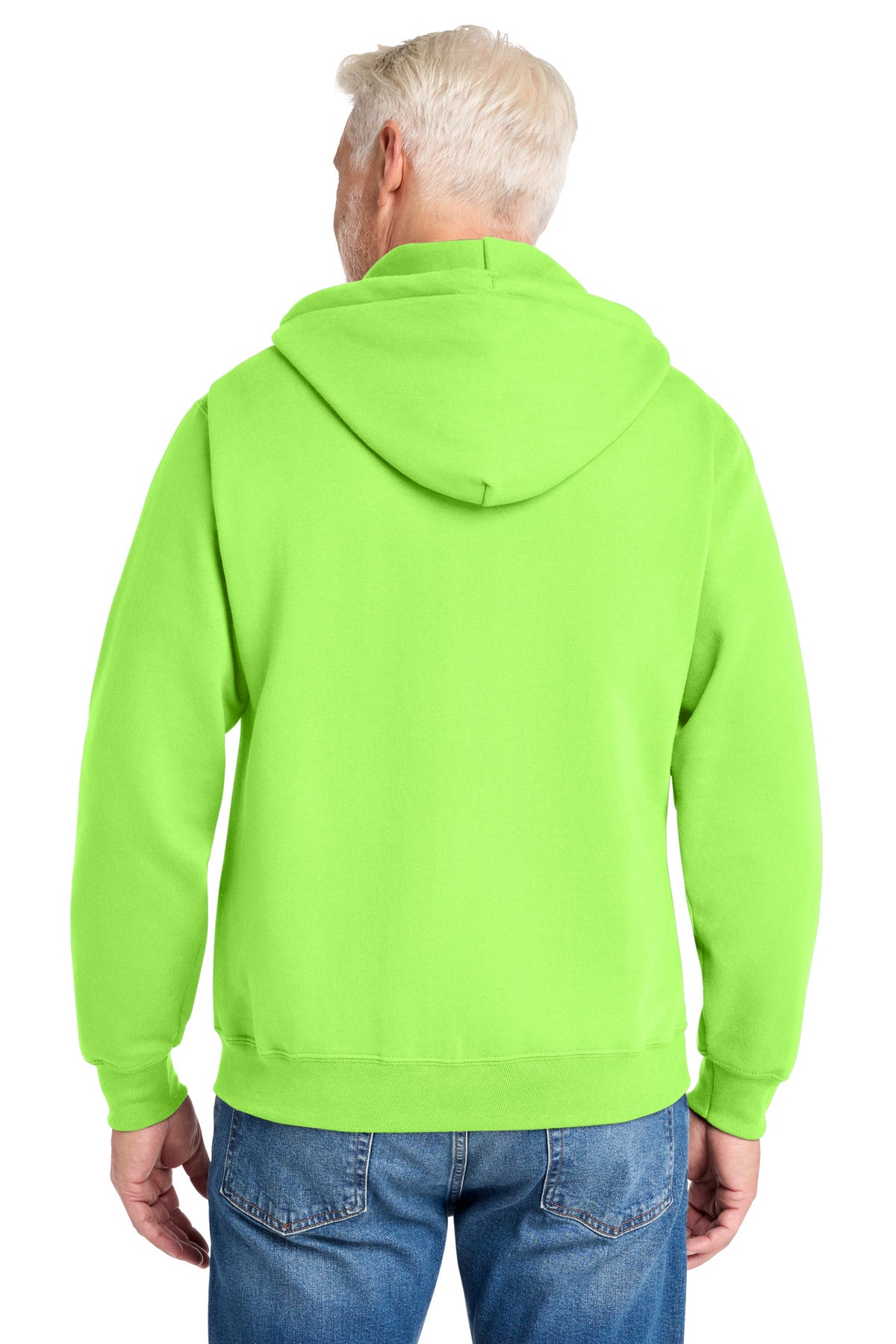 Custom Embroidered Port & Co Sweatshirts in Neon Green