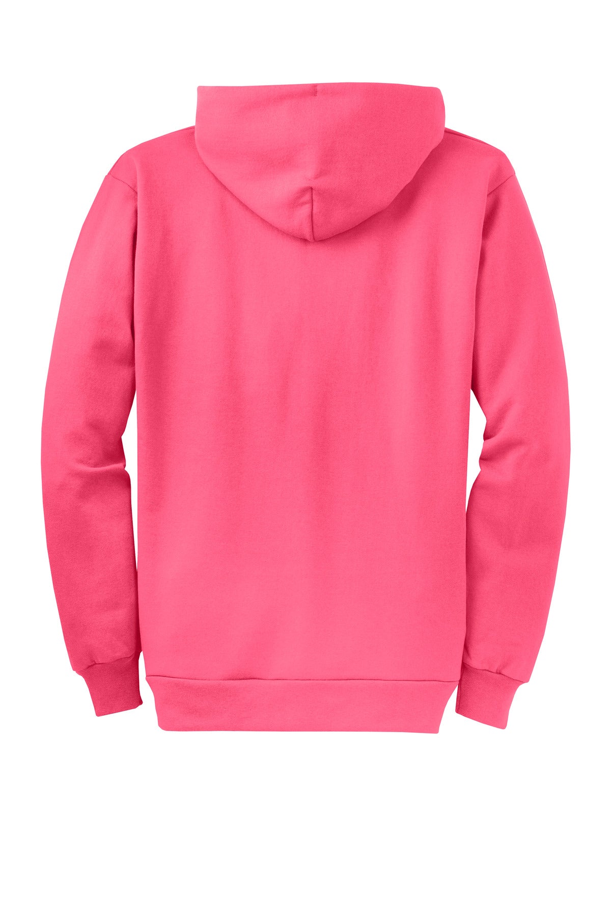 Custom Embroidered Port & Co Sweatshirts in Neon Pink