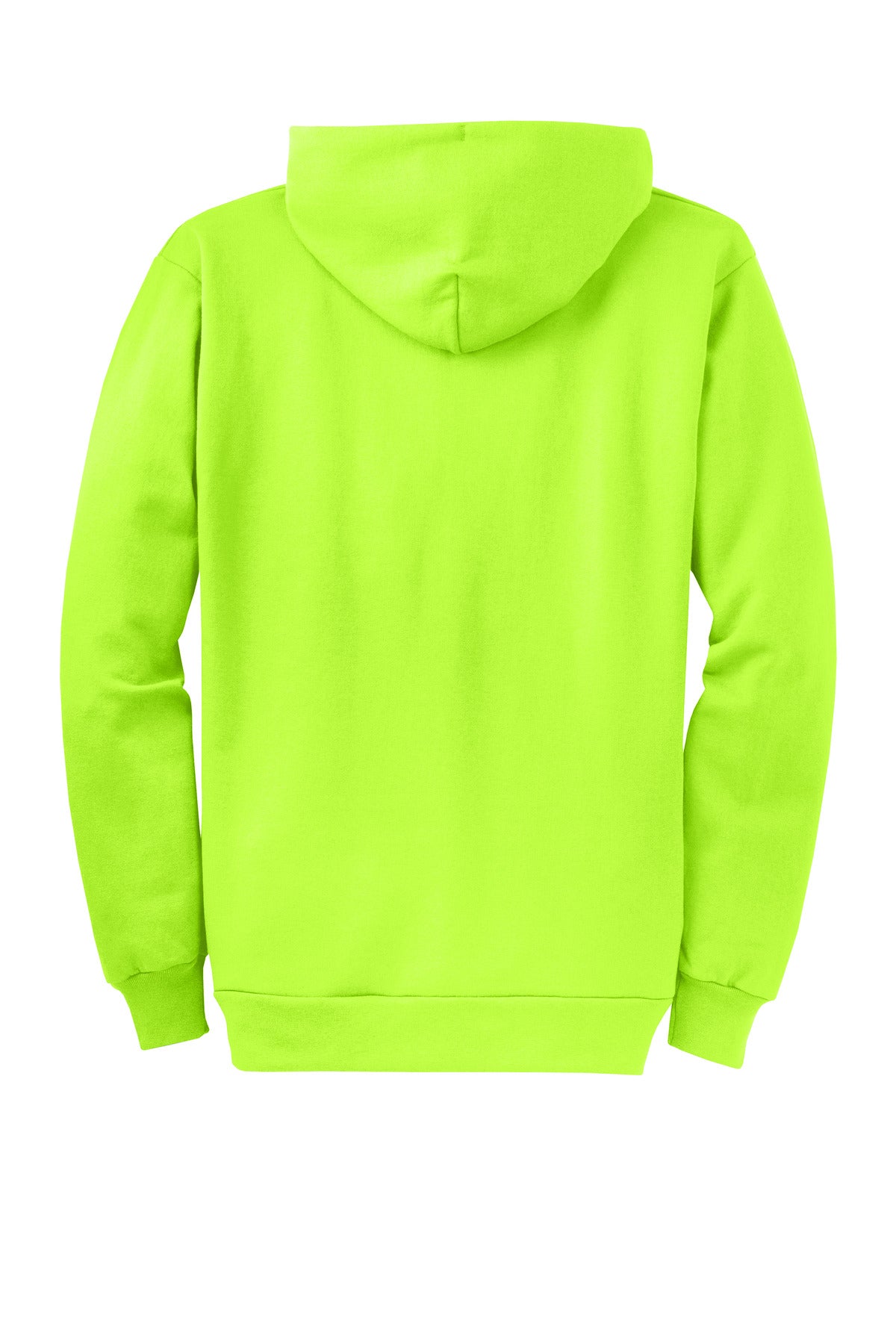 Custom Embroidered Port & Co Sweatshirts in Neon Yellow