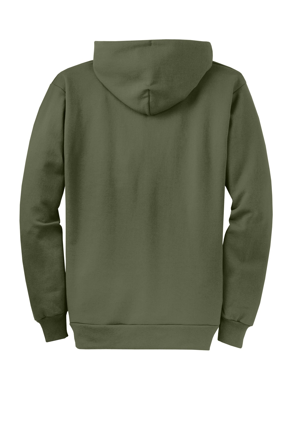 Custom Embroidered Port & Co Sweatshirts in Olive Drab Green
