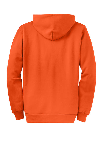 Custom Embroidered Port & Co Sweatshirts in Orange