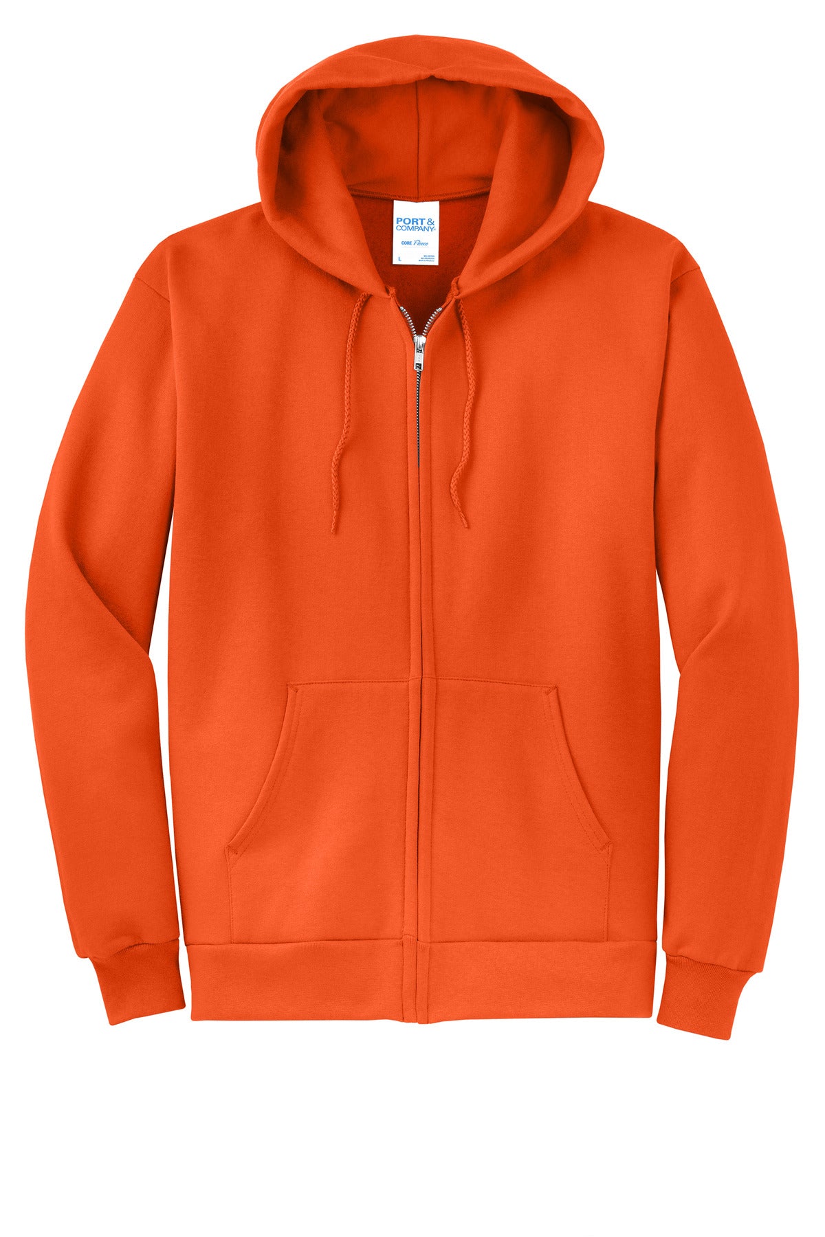 Custom Embroidered Port & Co Sweatshirts in Orange