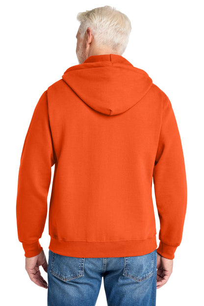 Custom Embroidered Port & Co Sweatshirts in Orange