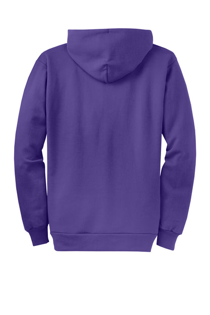 Custom Embroidered Port & Co Sweatshirts in Purple