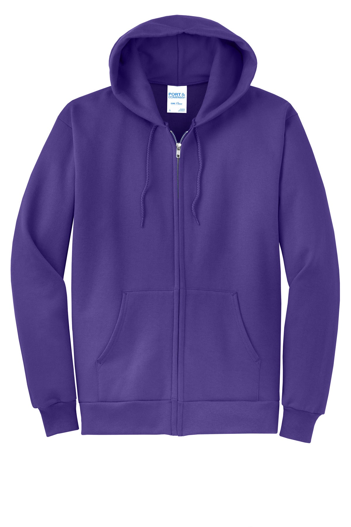 Custom Embroidered Port & Co Sweatshirts in Purple