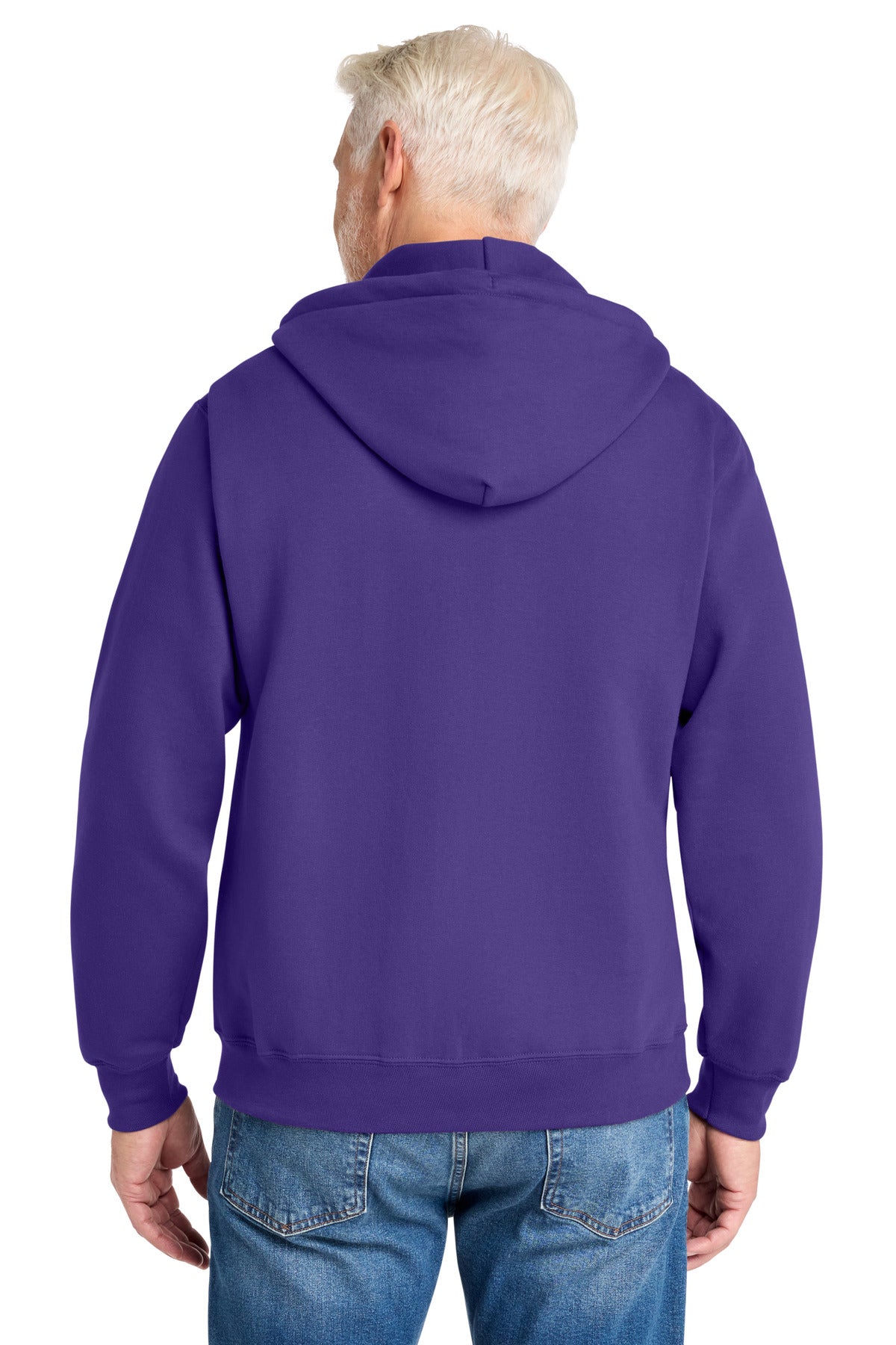 Custom Embroidered Port & Co Sweatshirts in Purple