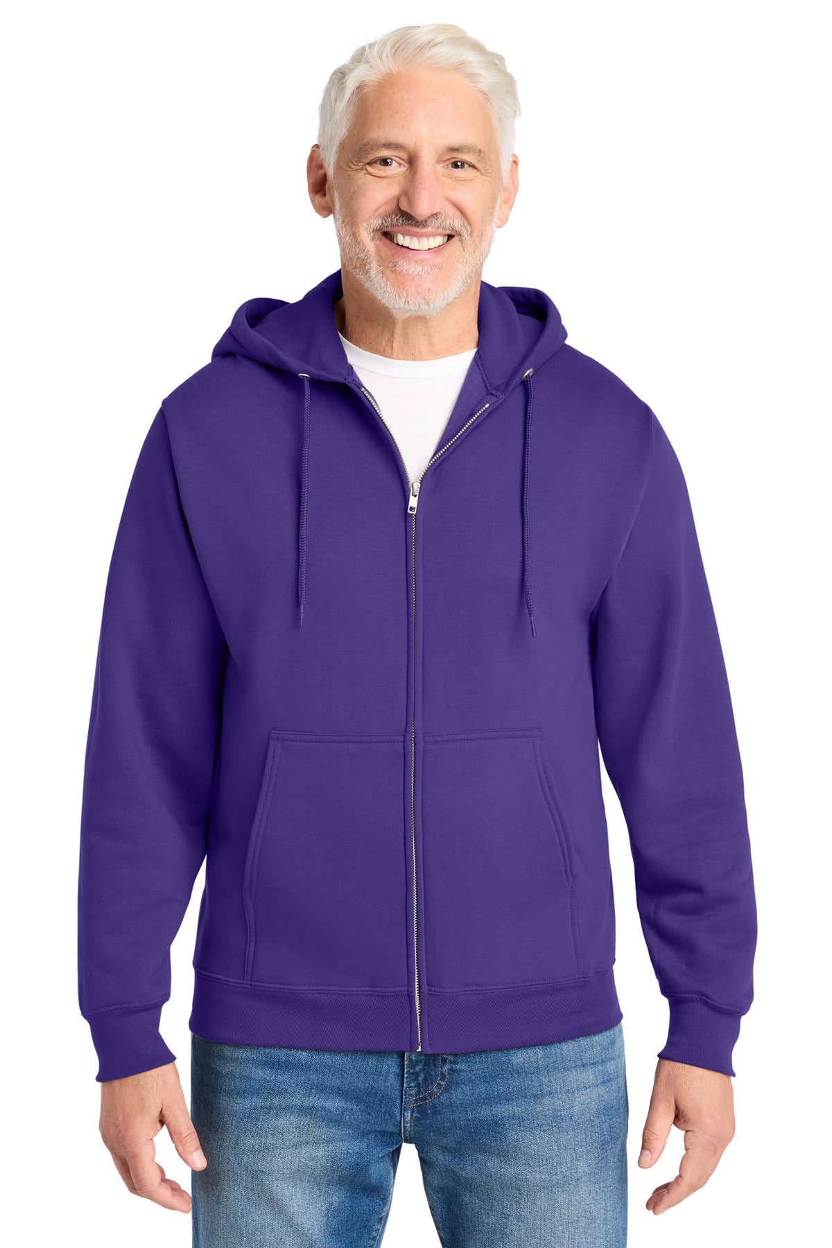 Custom Embroidered Port & Co Sweatshirts in Purple