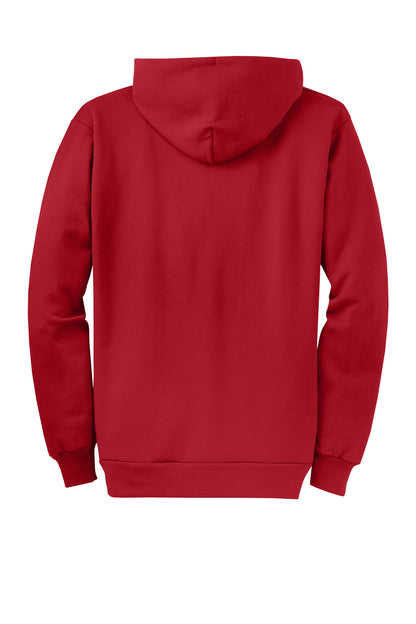 Custom Embroidered Port & Co Sweatshirts in Red