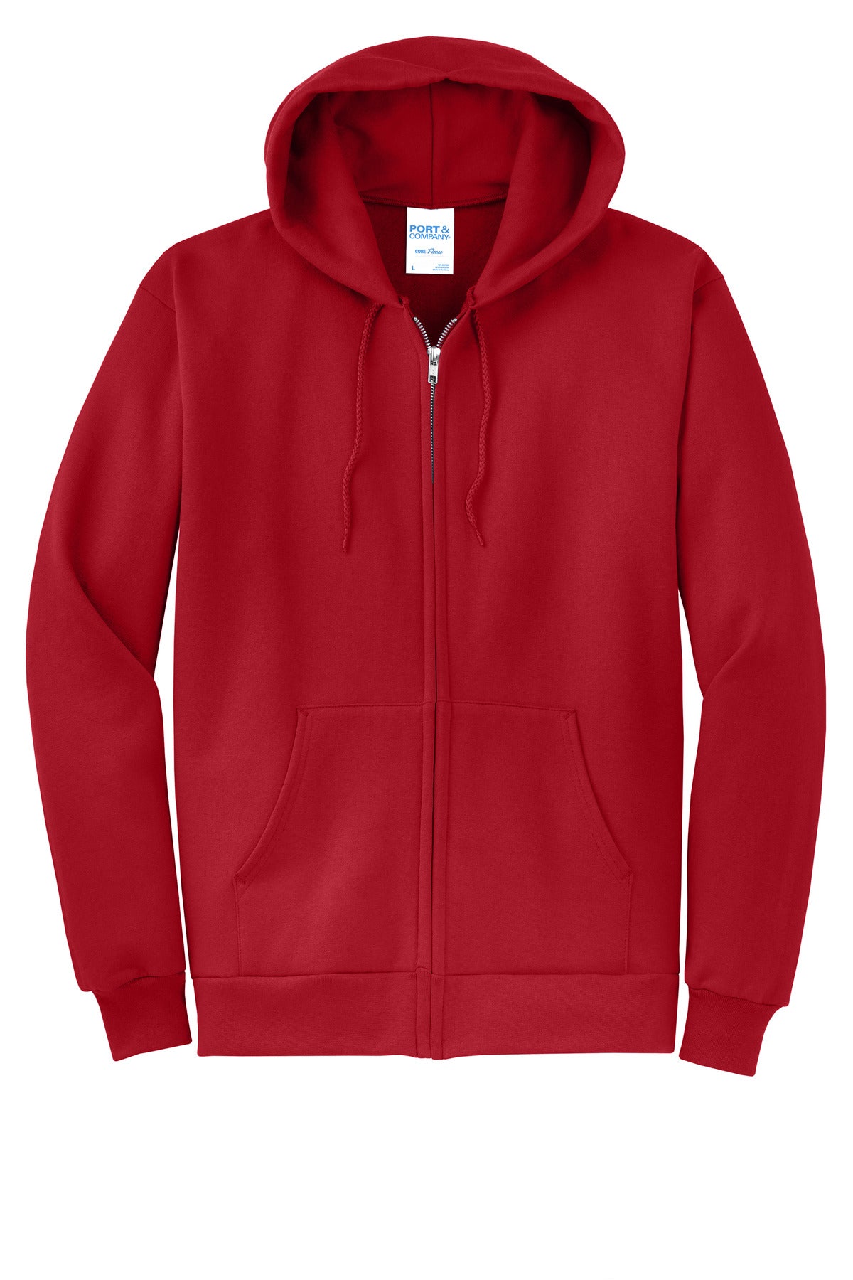 Custom Embroidered Port & Co Sweatshirts in Red