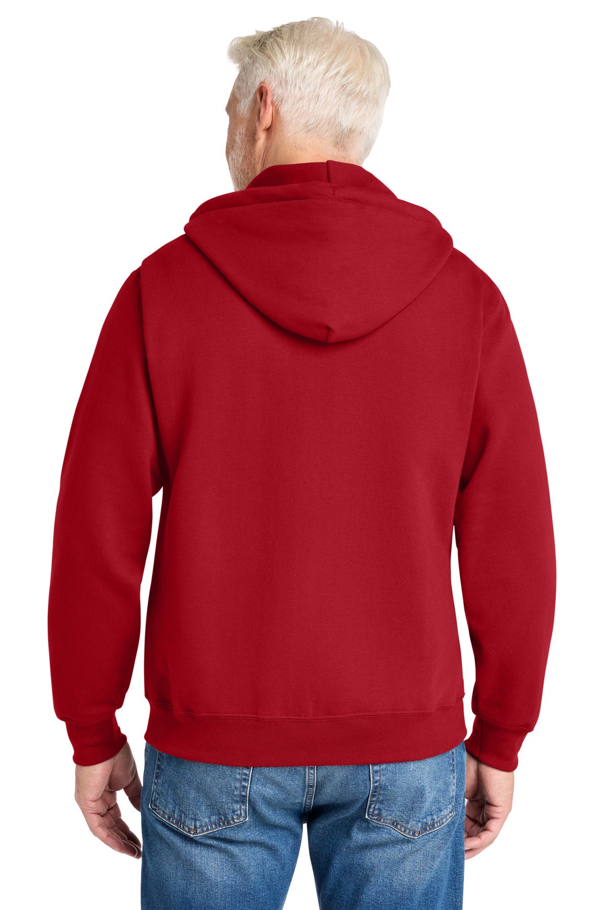 Custom Embroidered Port & Co Sweatshirts in Red