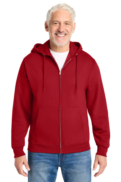 Custom Embroidered Port & Co Sweatshirts in Red