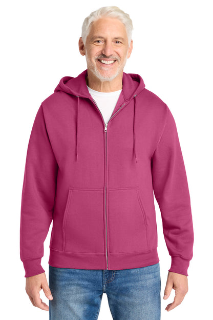 Custom Embroidered Port & Co Sweatshirts in Sangria