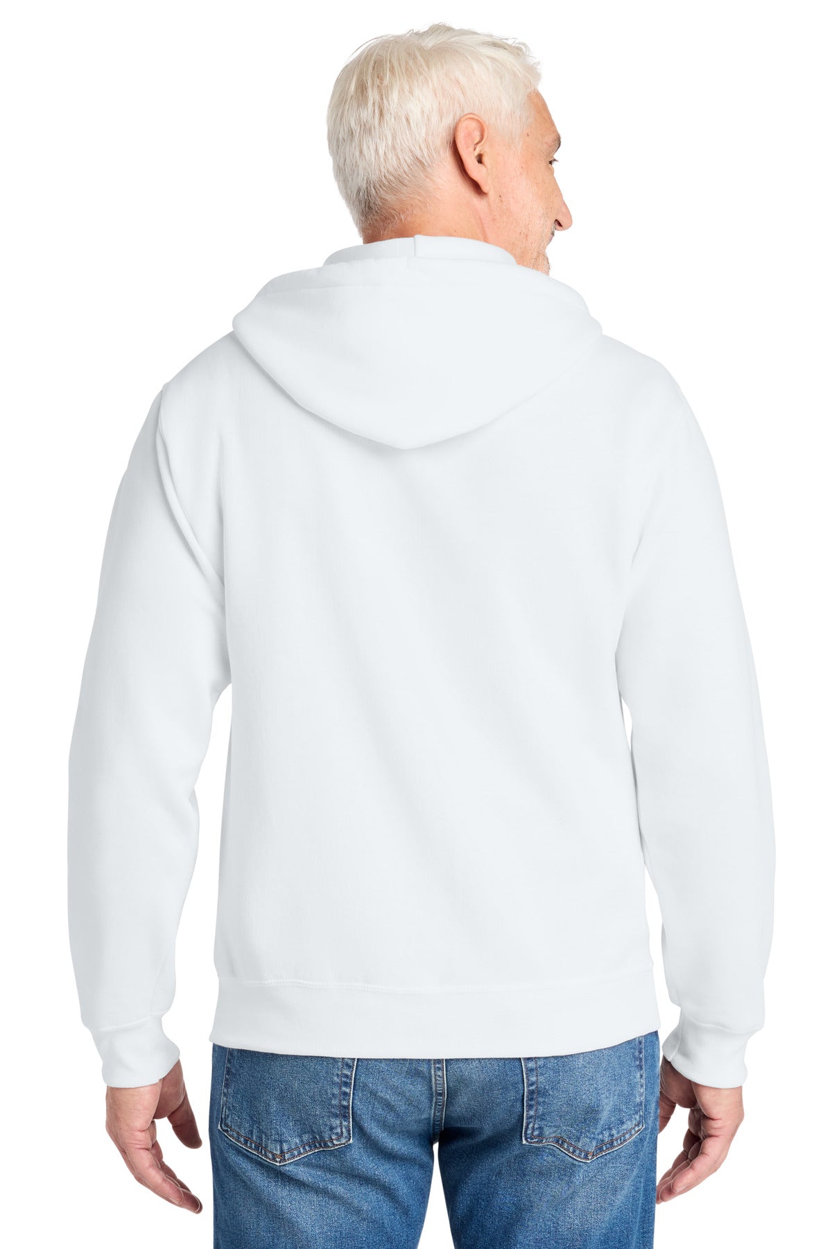 Custom Embroidered Port & Co Sweatshirts in White