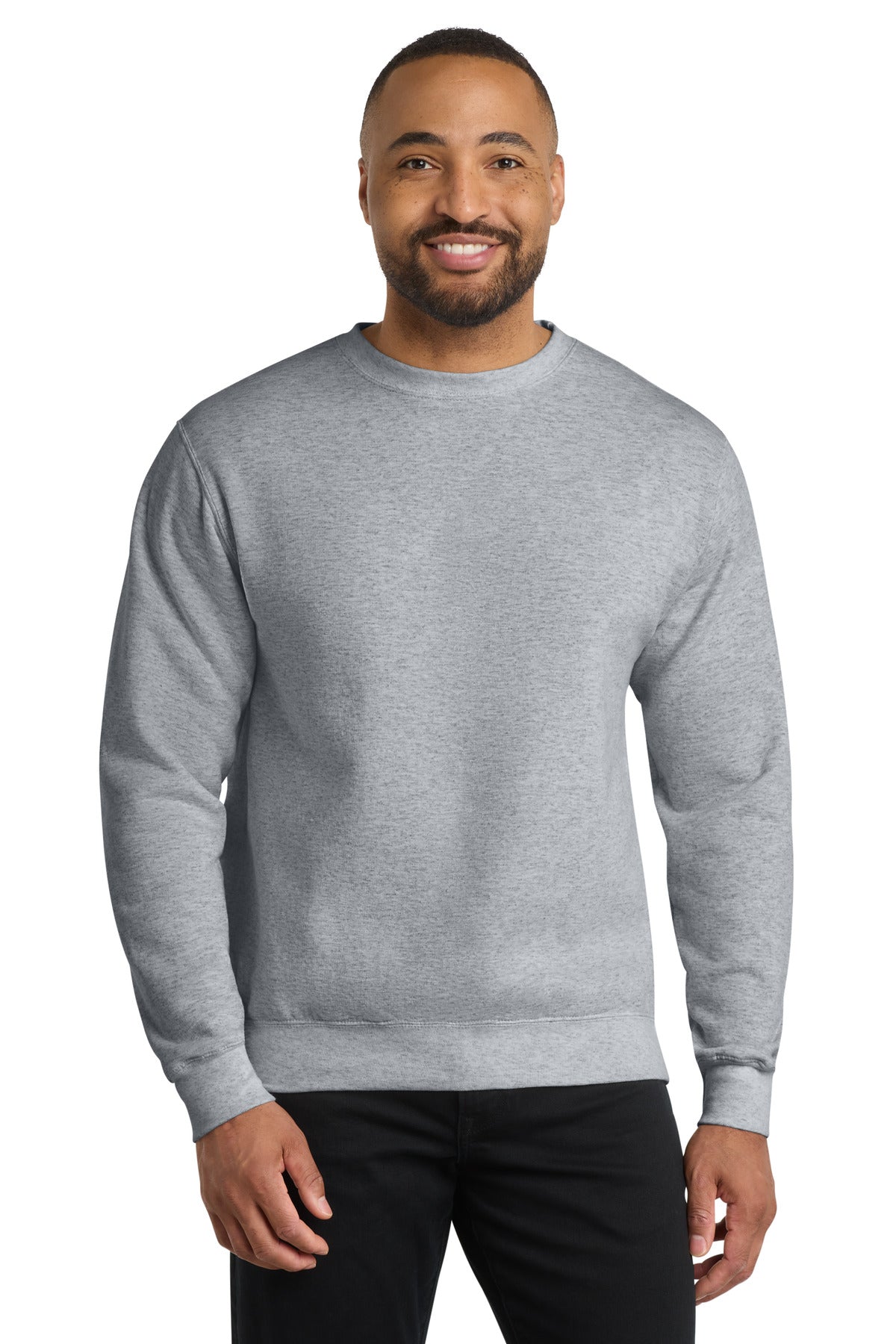 Custom Embroidered Port & Co Sweatshirts/Fleece in Athletic Heather