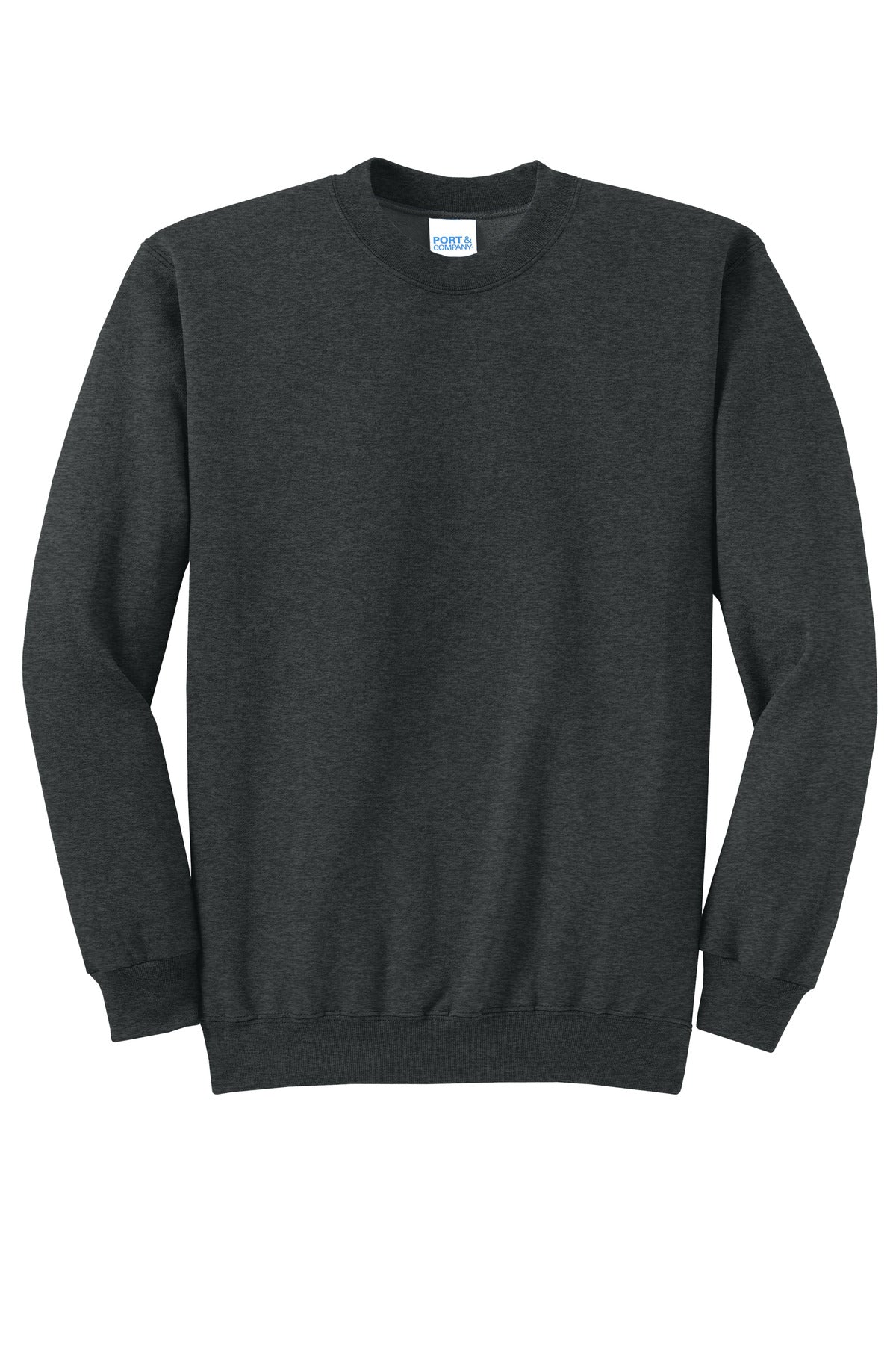 Custom Embroidered Port & Co Sweatshirts/Fleece in Black Heather