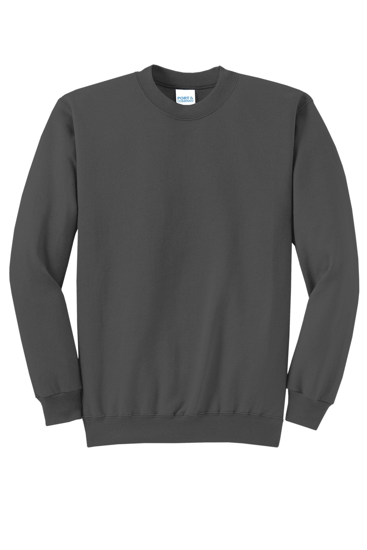 Port & Company - Core Fleece Crewneck Sweatshirt. PC78 Charcoal