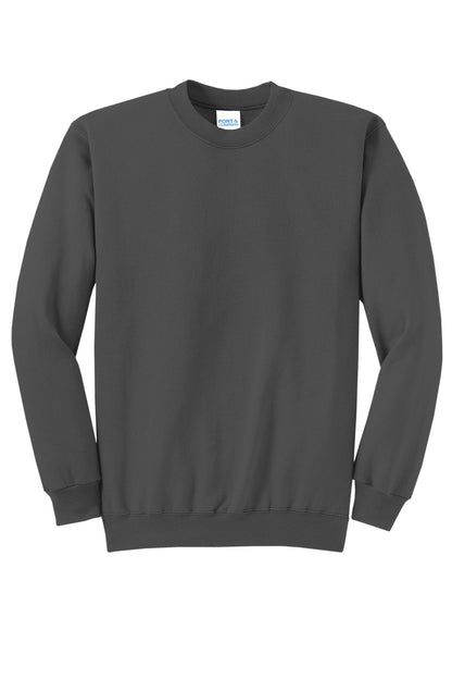 Port & Company - Core Fleece Crewneck Sweatshirt. PC78 Charcoal