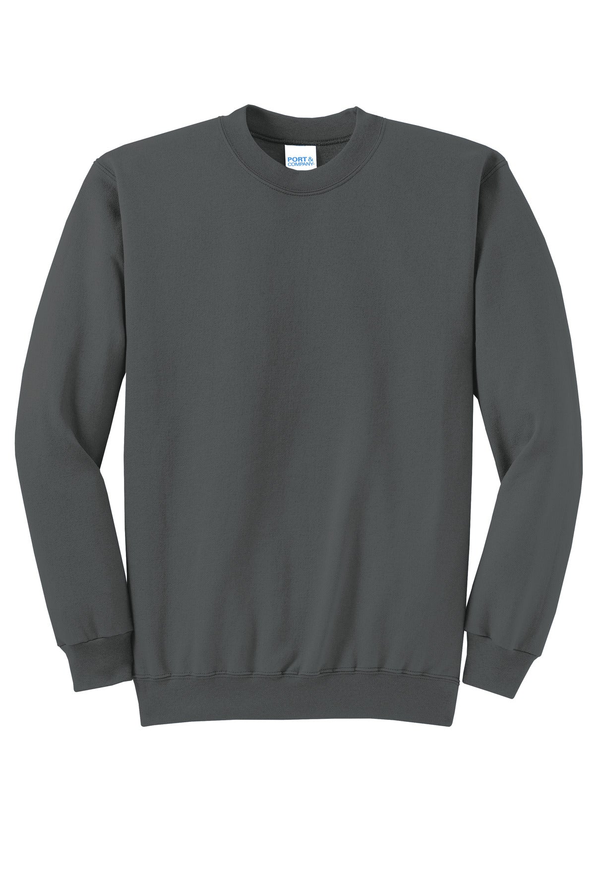 Custom Embroidered Port & Co Sweatshirts/Fleece in Charcoal