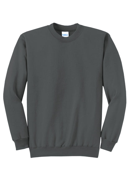 Custom Embroidered Port & Co Sweatshirts/Fleece in Charcoal