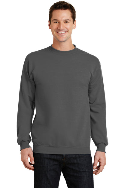 Port & Company - Core Fleece Crewneck Sweatshirt. PC78 Charcoal