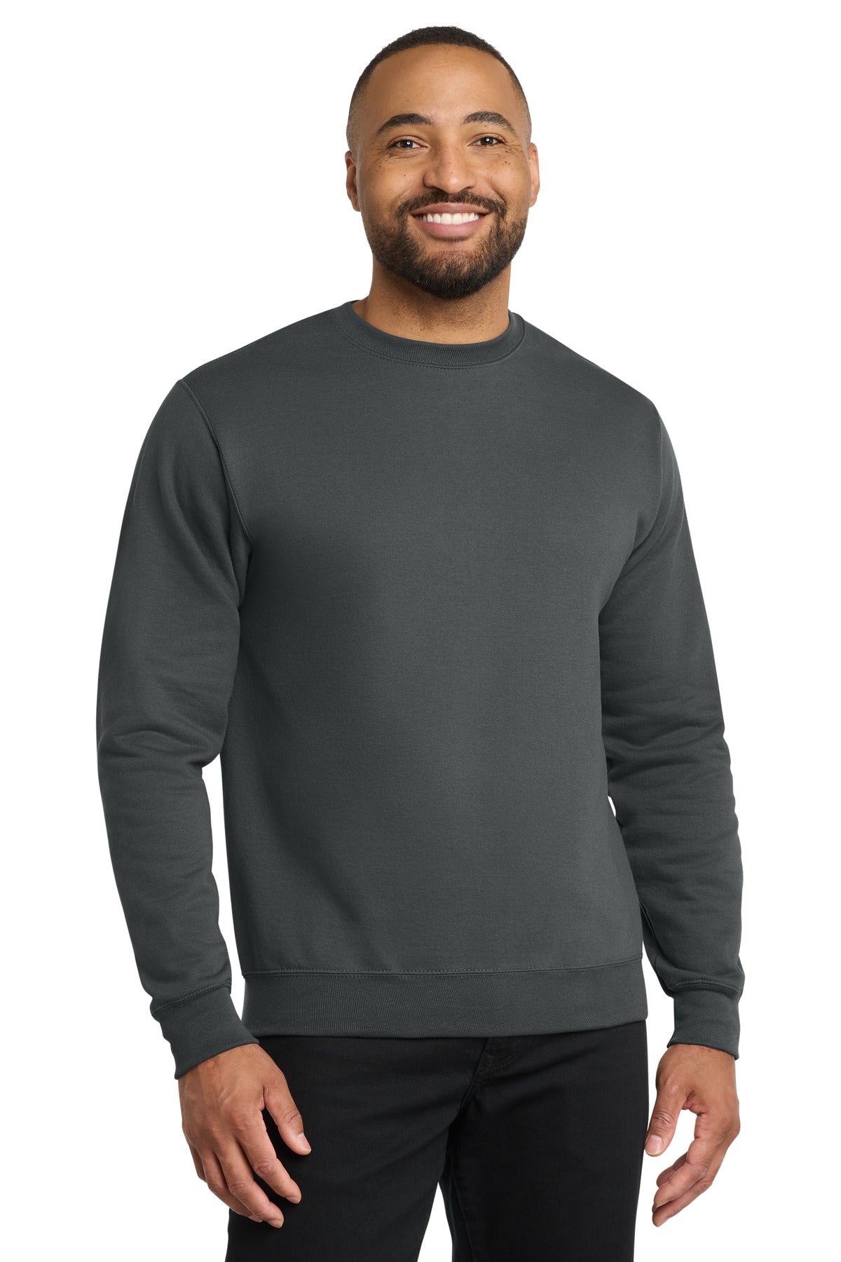 Custom Embroidered Port & Co Sweatshirts/Fleece in Charcoal