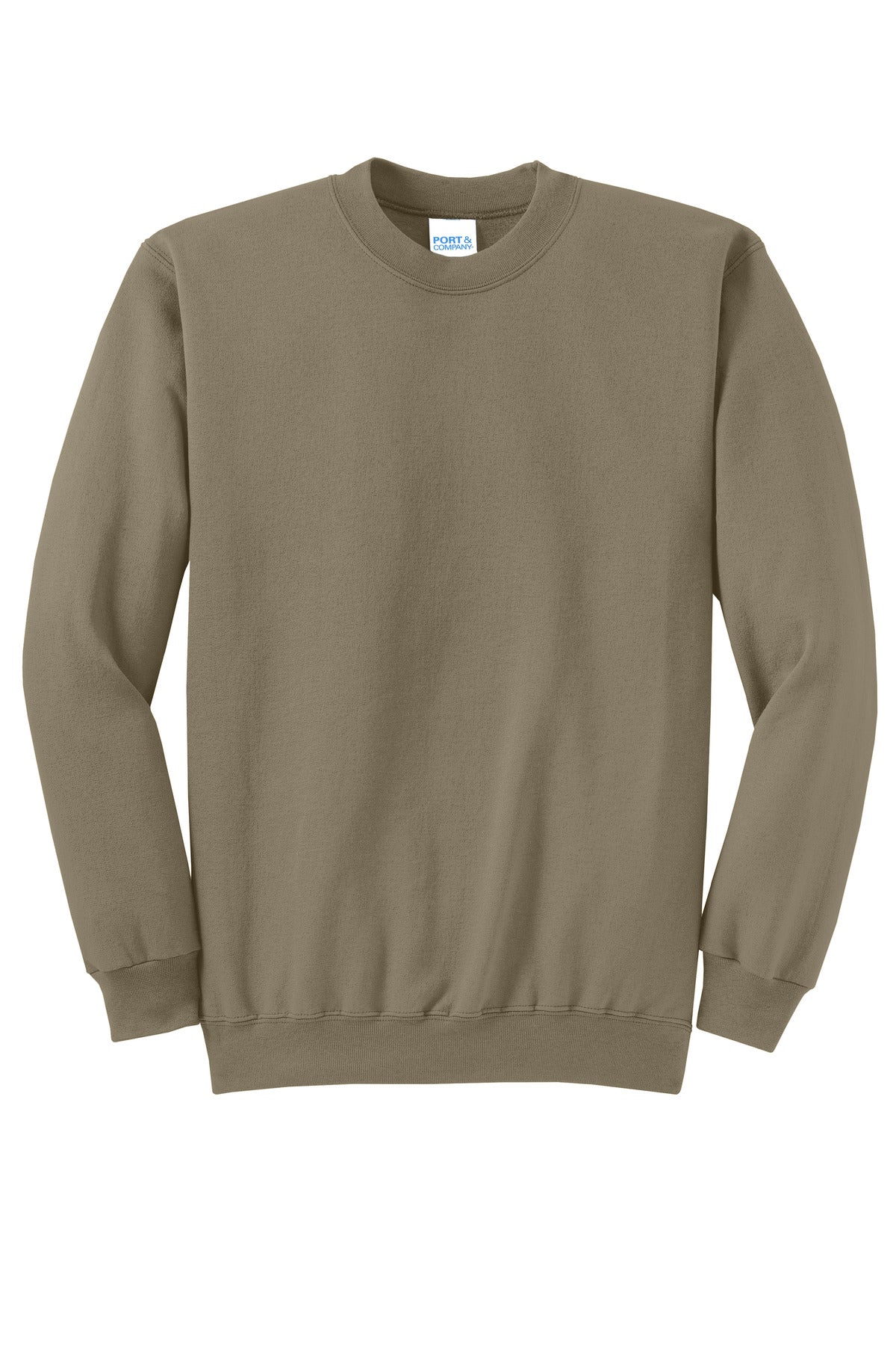 Custom Embroidered Port & Co Sweatshirts/Fleece in Coyote Brown