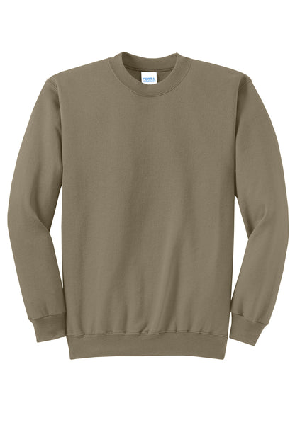 Custom Embroidered Port & Co Sweatshirts/Fleece in Coyote Brown