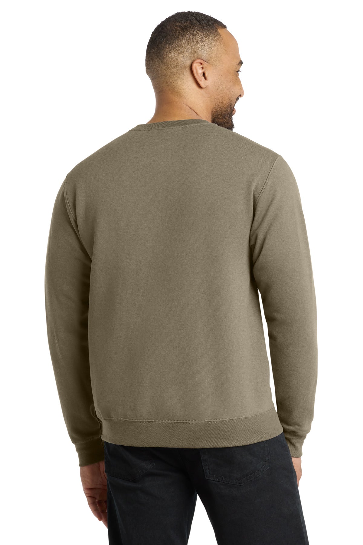 Custom Embroidered Port & Co Sweatshirts/Fleece in Coyote Brown