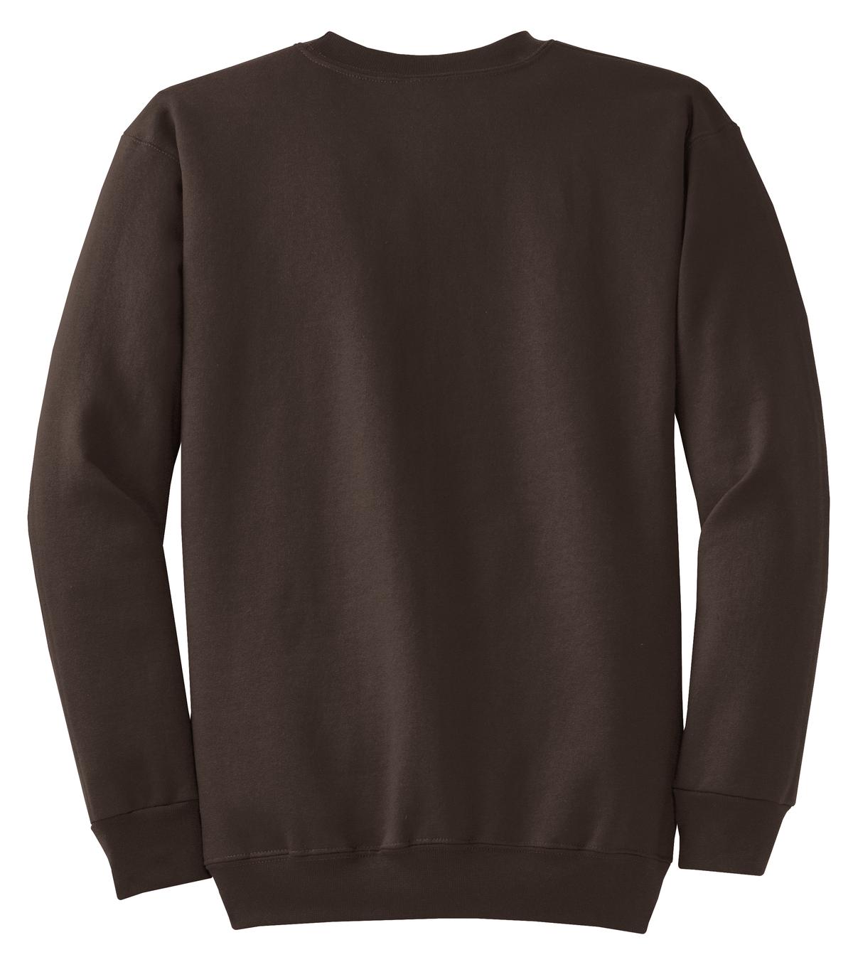 Custom Embroidered Port & Co Sweatshirts/Fleece in Dark Chocolate Brown