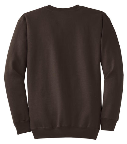 Custom Embroidered Port & Co Sweatshirts/Fleece in Dark Chocolate Brown