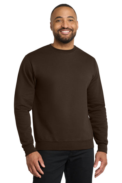 Custom Embroidered Port & Co Sweatshirts/Fleece in Dark Chocolate Brown