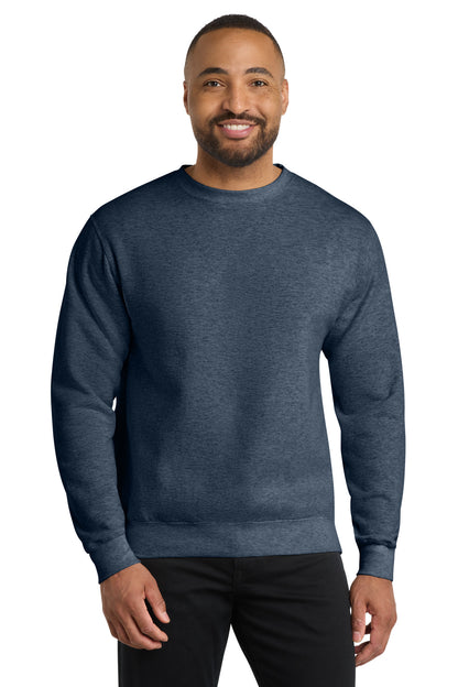 Custom Embroidered Port & Co Sweatshirts/Fleece in Heather Navy