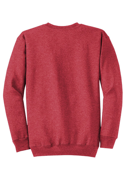 Custom Embroidered Port & Co Sweatshirts/Fleece in Heather Red