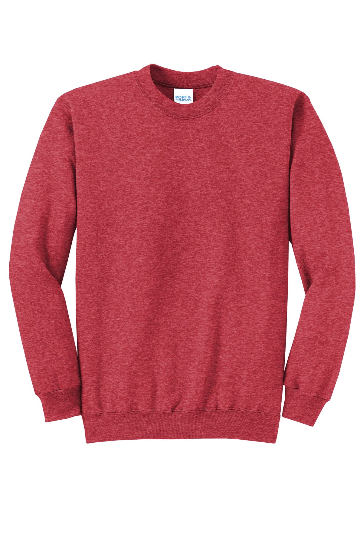 Custom Embroidered Port & Co Sweatshirts/Fleece in Heather Red