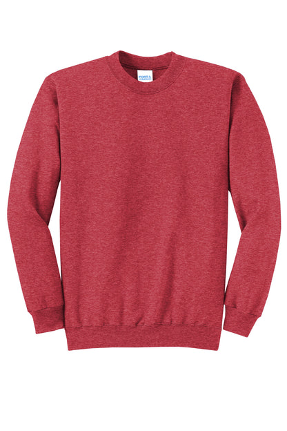 Custom Embroidered Port & Co Sweatshirts/Fleece in Heather Red