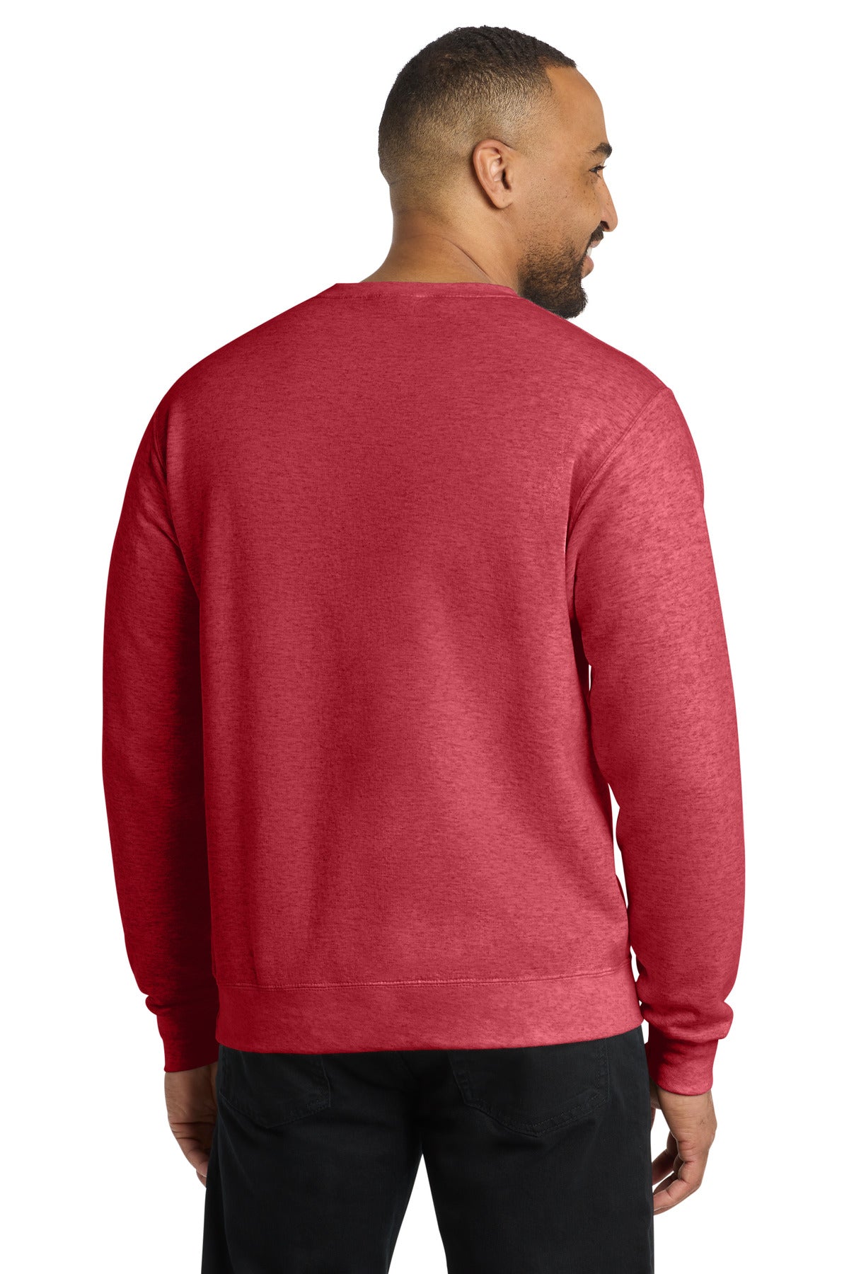Custom Embroidered Port & Co Sweatshirts/Fleece in Heather Red